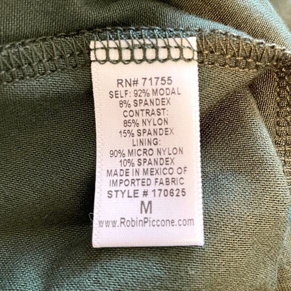 Robin Piccone Calista Gold Hardware Cover Up Dress Jungle Green Medium New - Picture 12 of 12